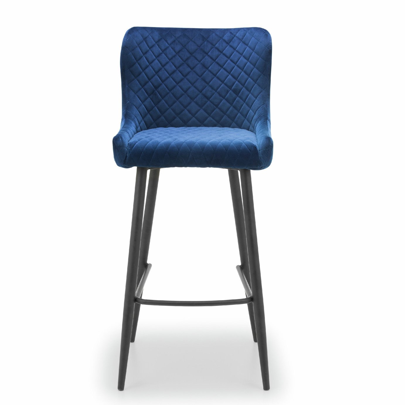 Julian Bowen Luxe Velvet Bar Stool - Blue