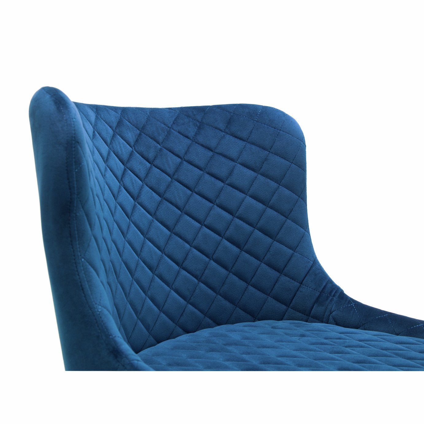 Julian Bowen Luxe Velvet Bar Stool - Blue