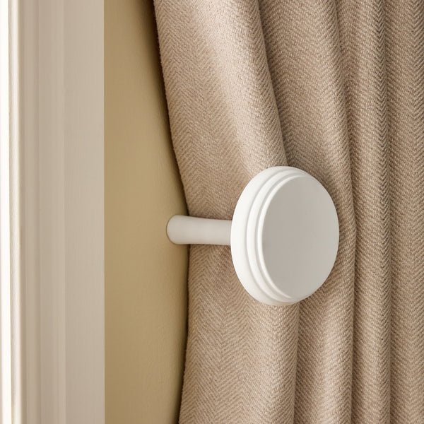 Argos Home Wood Curtain Holdback - White