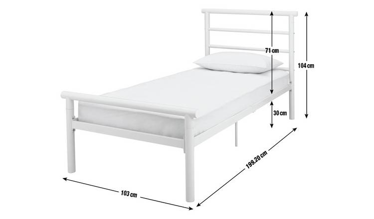 Argos Home Avalon Single Metal Bed Frame - Black