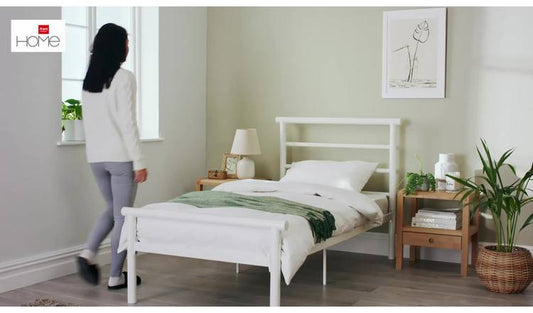 Argos Home Avalon Single Metal Bed Frame - Black