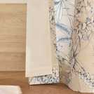 Habitat Botanical Print Eyelet Curtains - Blue - 117x137cm