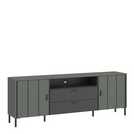Furniture To Go Arundel 2 Door 2 Drawer TV Unit - Green