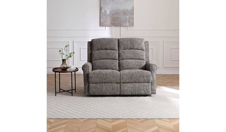 Kyoto Betsy Fabric 2 Seater Power Recliner Sofa - Grey
