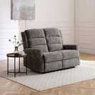 Kyoto Betsy Fabric 2 Seater Power Recliner Sofa - Grey