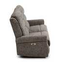 Kyoto Betsy Fabric 2 Seater Power Recliner Sofa - Grey