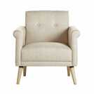 Argos Home Evie Fabric Armchair - Natural