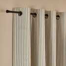 Habitat Stripe Blackout Eyelet Curtains - Rustic Blue - 117x137cm