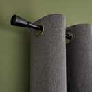 Argos Home Extendable Metal Trumpet Matte Black Curtain Pole - 165 - 300cm