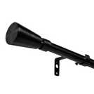 Argos Home Extendable Metal Trumpet Matte Black Curtain Pole - 165 - 300cm