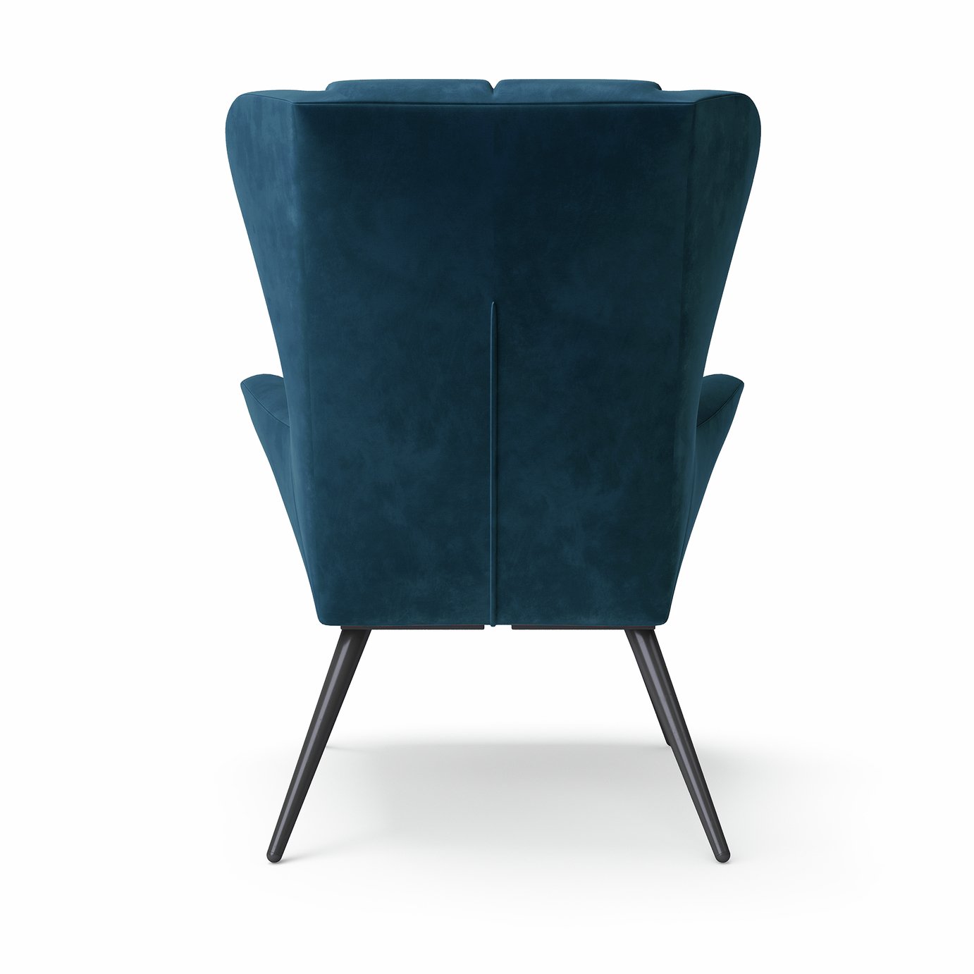 Dorel Dalton Velvet Accent Chair - Blue