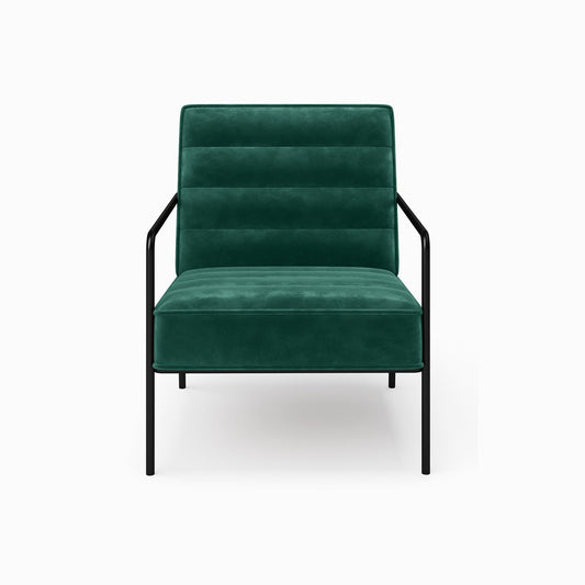 Dorel Bookham Velvet Accent Chair - Green