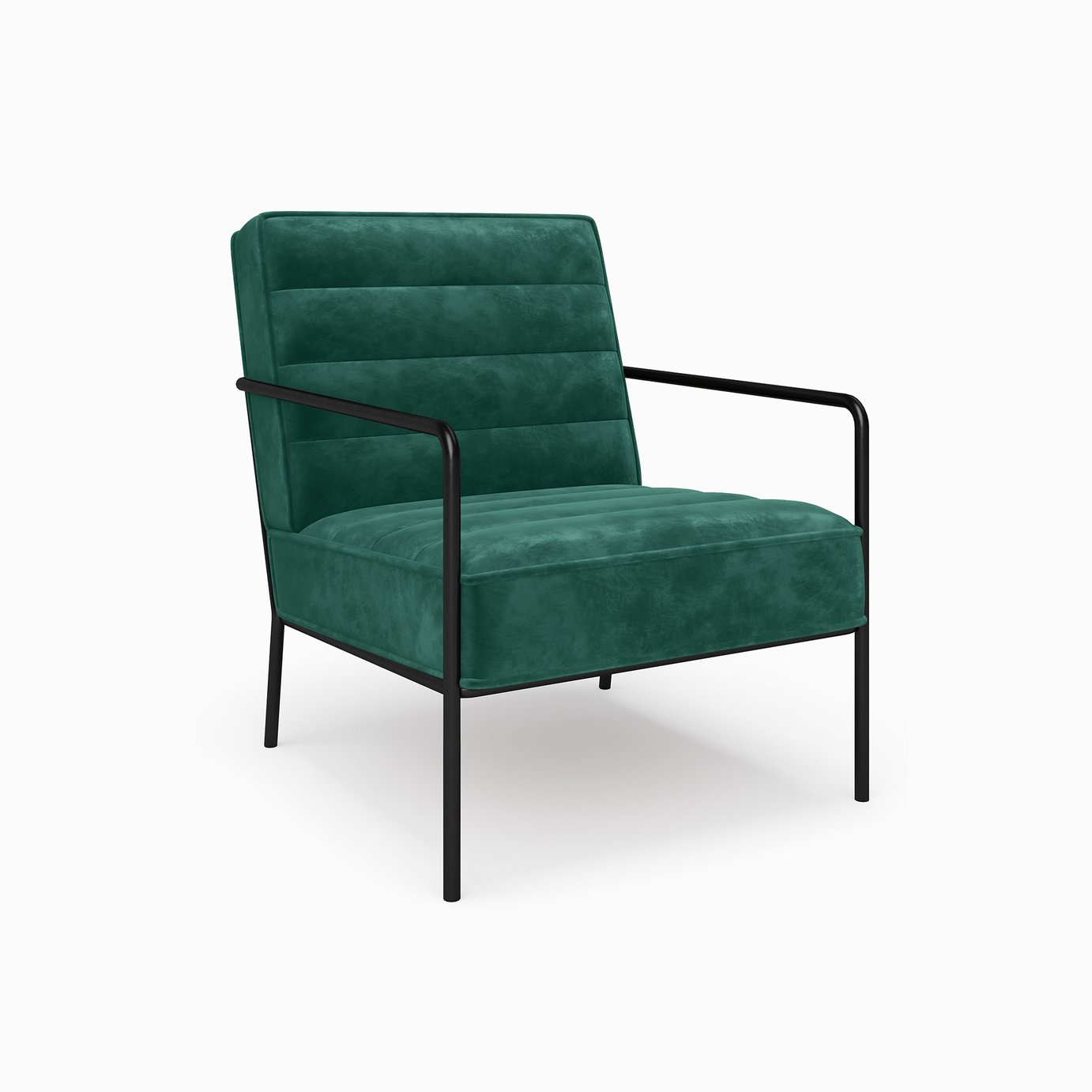 Dorel Bookham Velvet Accent Chair - Green