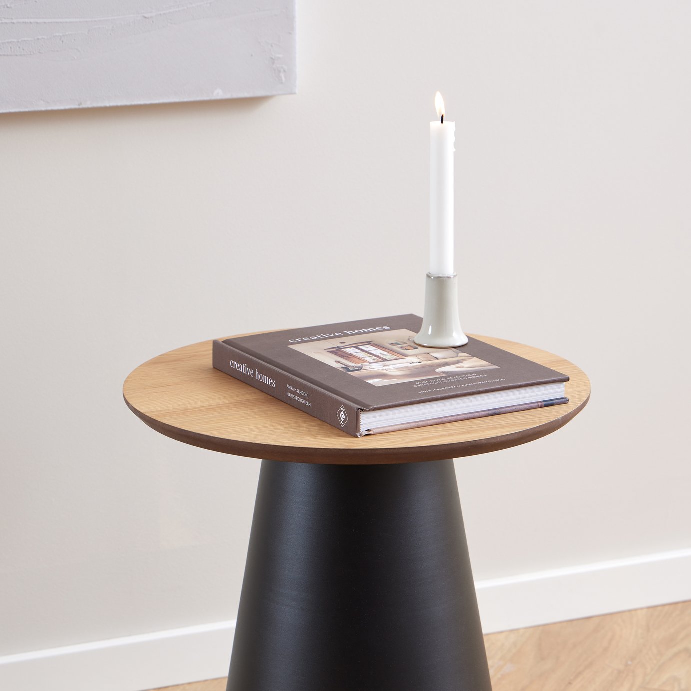 Furniture To Go Soli Round Coffee Table - Natural & Black