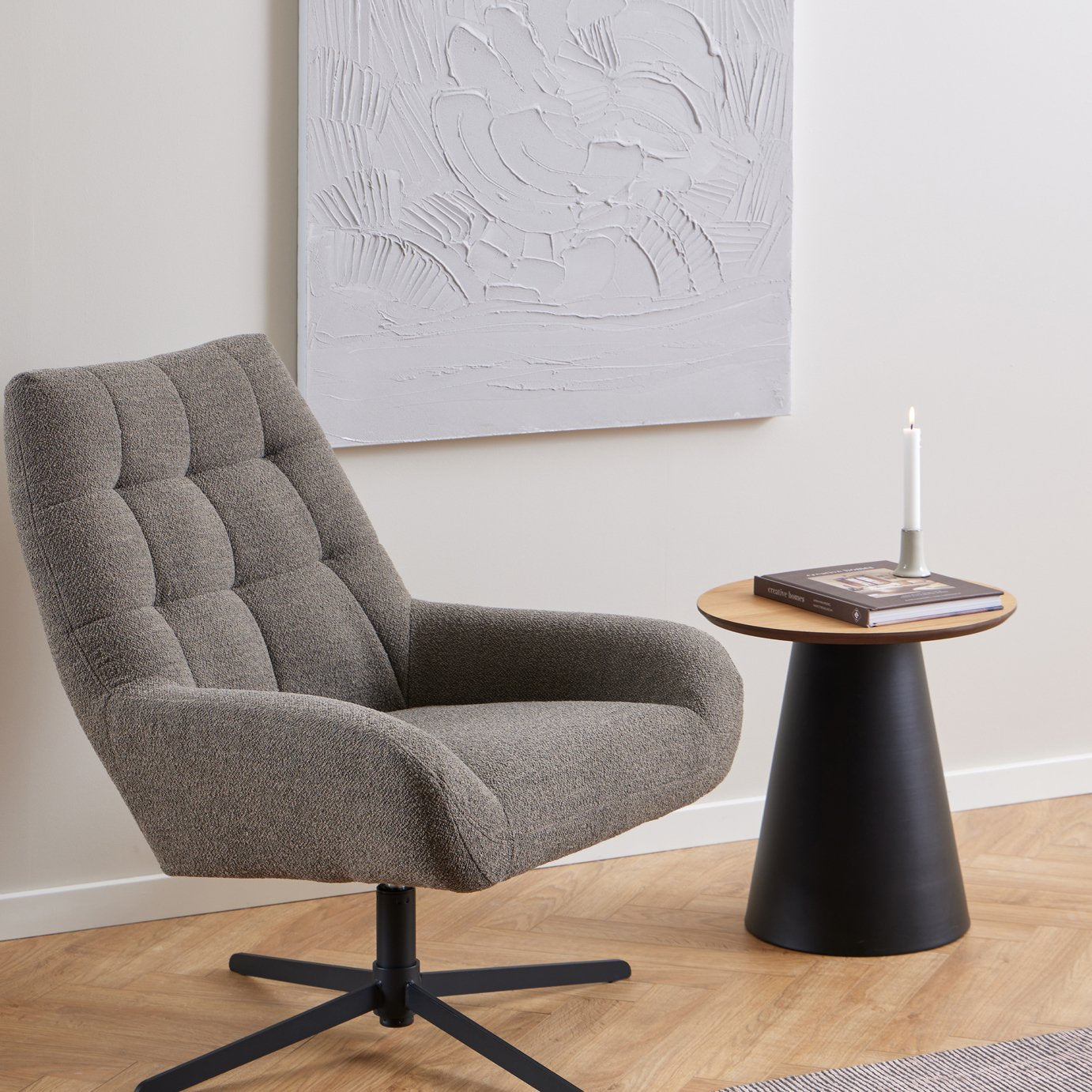 Furniture To Go Soli Round Coffee Table - Natural & Black