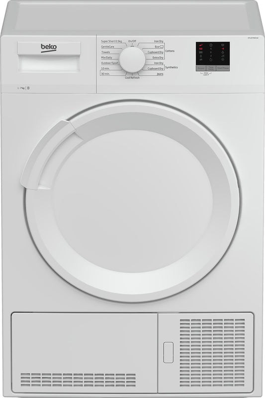 Beko DTLCE70051W 7KG Condenser Tumble Dryer - White