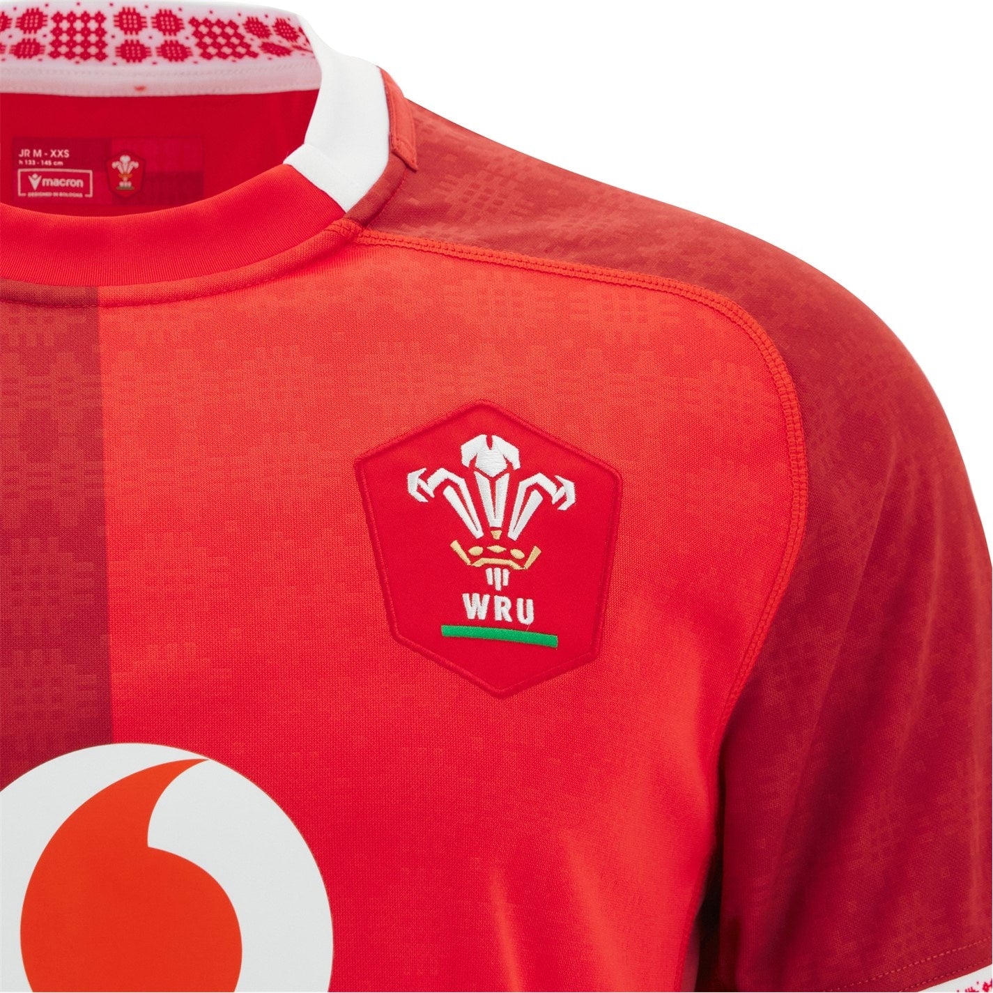 Macron Wales Rugby Home Shirt 2025 Juniors