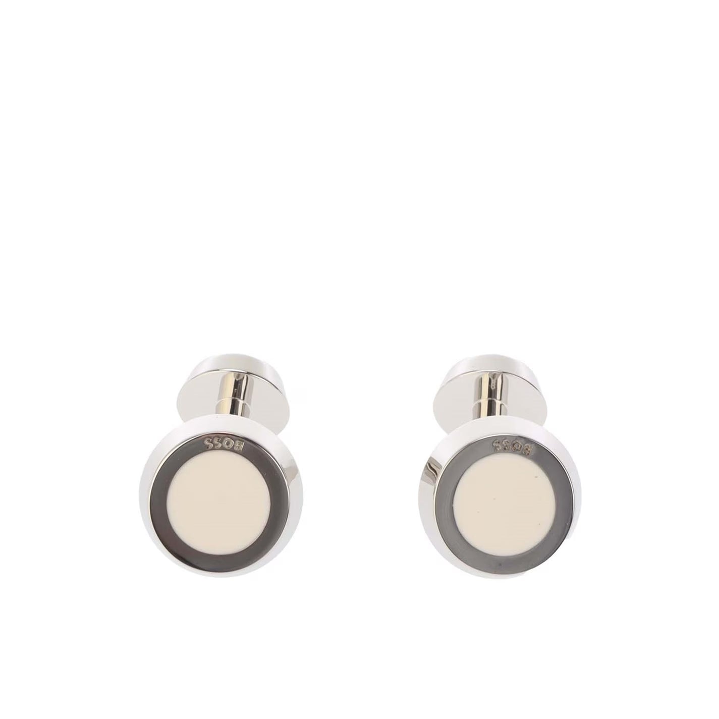 Men's Simony Polished Silver-Tone Cufflinks
