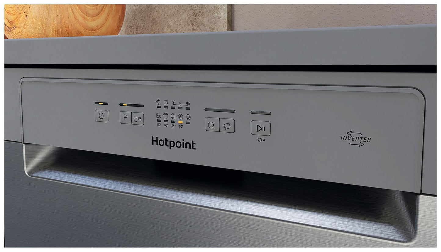 Hotpoint H2FHL626XUK Full Size Dishwasher - Stainless Steel