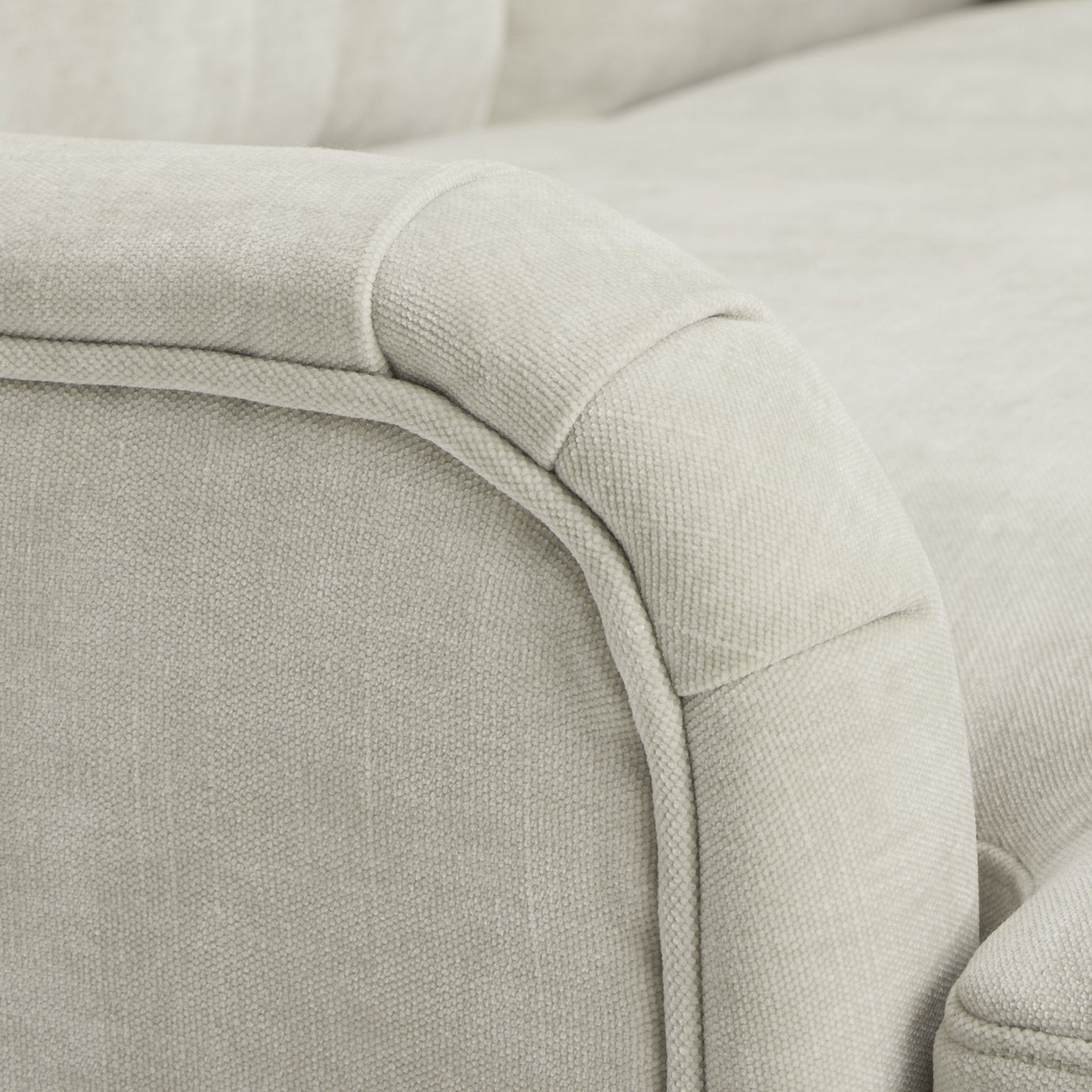 Argos Home Cynthia Fabric Corner Chaise Sofa - Natural