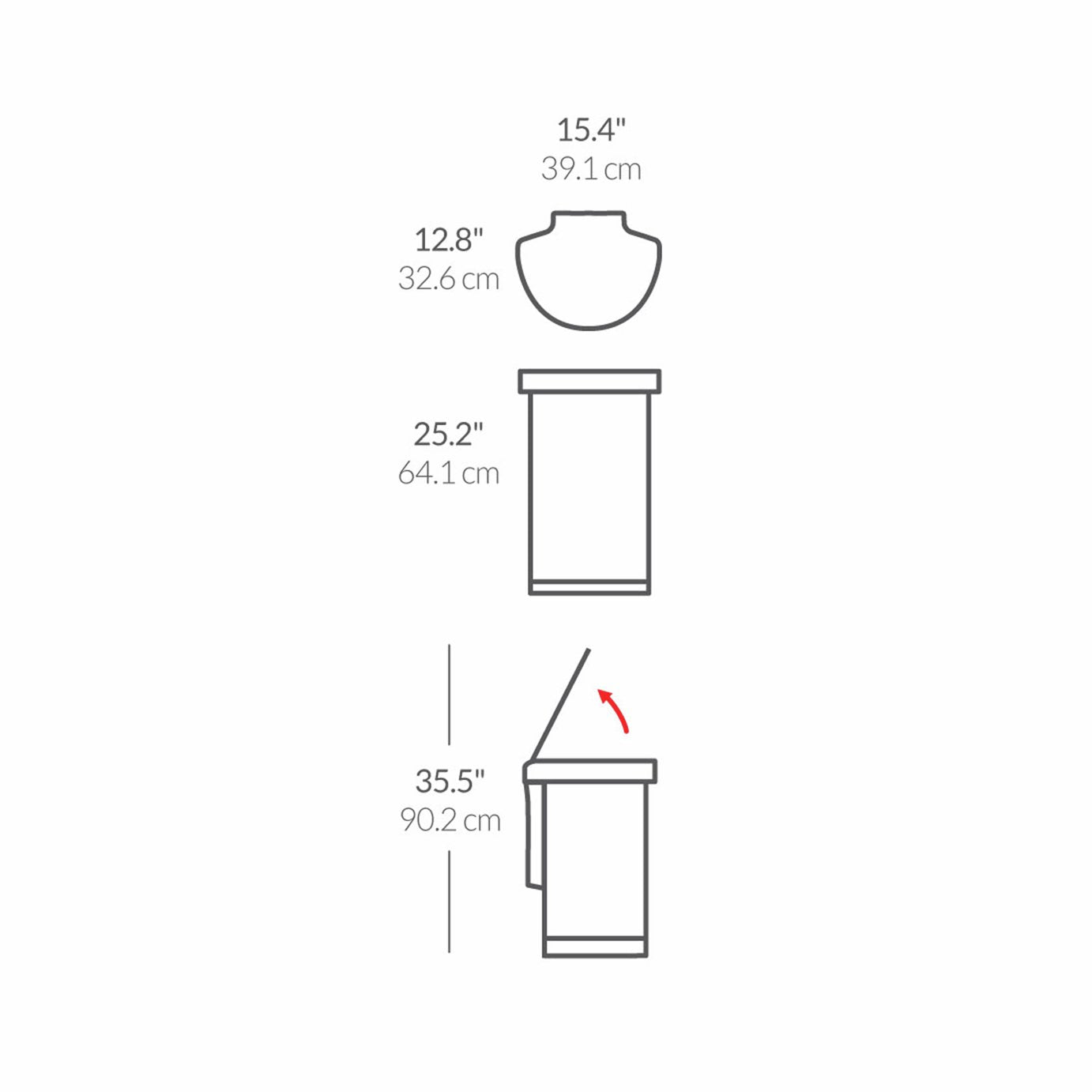 Simplehuman 45 Litre Stainless Steel Sensor Bin