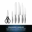 Ninja StaySharp 6 Piece Knife Set, Wood Block & Sharpener