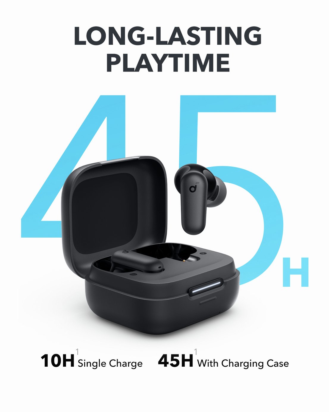 Soundcore R50i Noise-Cancelling True Wireless Earbuds - Black