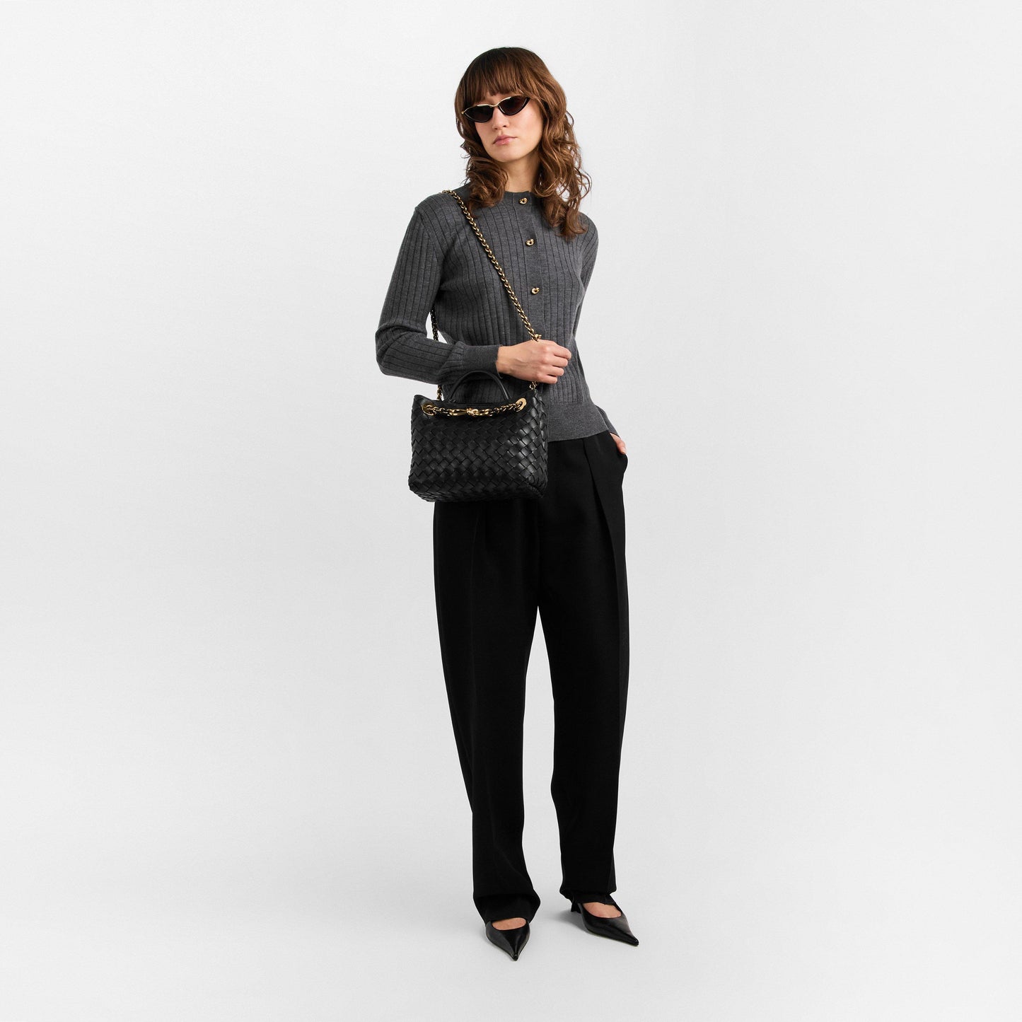 Bottega Veneta Small Andiamo With Chain