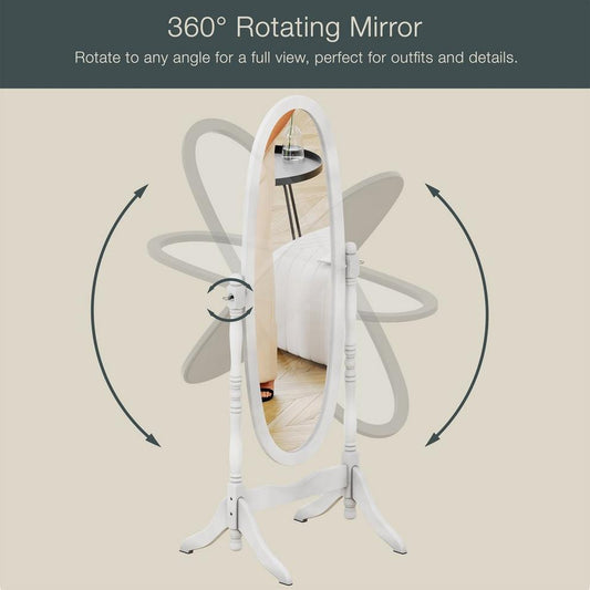 Vida Designs Nishano Oval Cheval Mirror