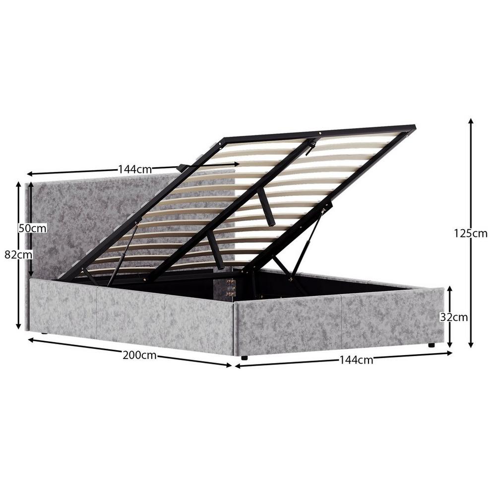 Vida Designs Veronica Double Ottoman Bed UKFR