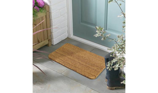 Argos Home Plain Natural Flatweave Doormat - 40x60cm