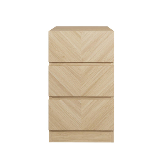 GFW Catania 3 Drawer Bedside Table