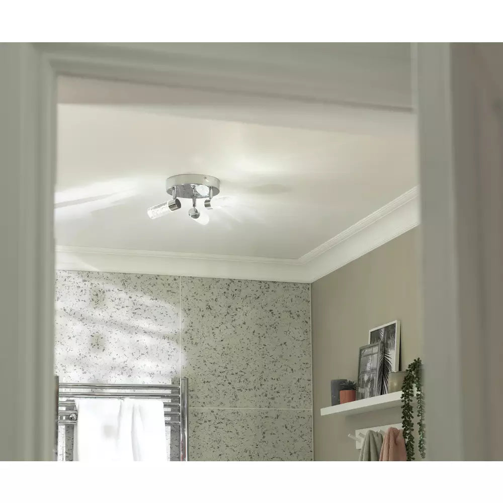 Argos Home Bubble Metal LED Bathroom Spotlight - Chrome