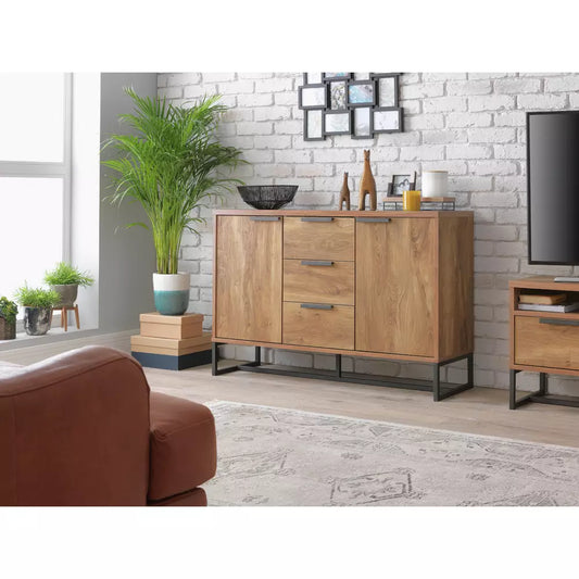 Habitat Nomad 2 Door 3 Drawer Sideboard - Natural