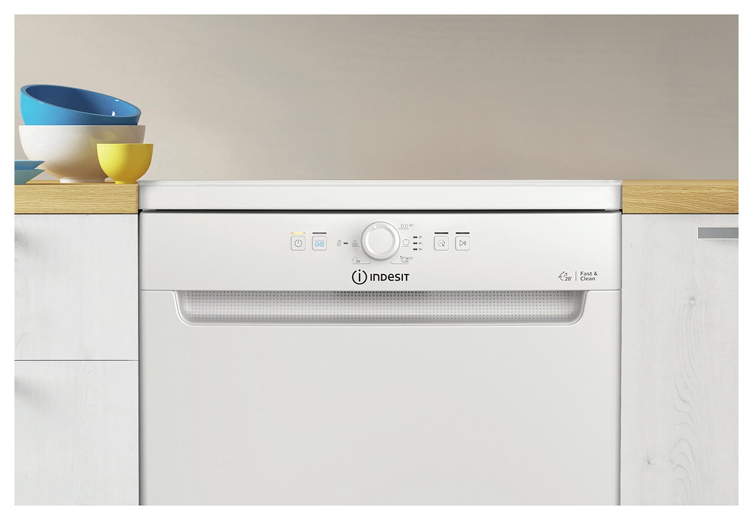 Indesit D2FHK26UK Full Size Dishwasher - White