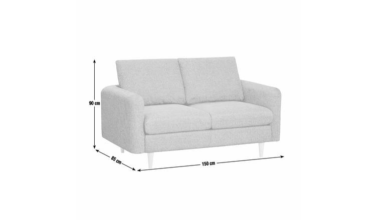 Argos Home Betty Fabric 2 Seater Sofa - Grey