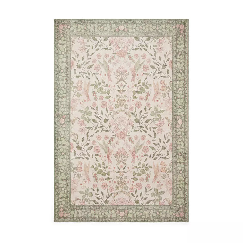 Think Rugs Versailles Green Flatweave Rug - 61x230cm
