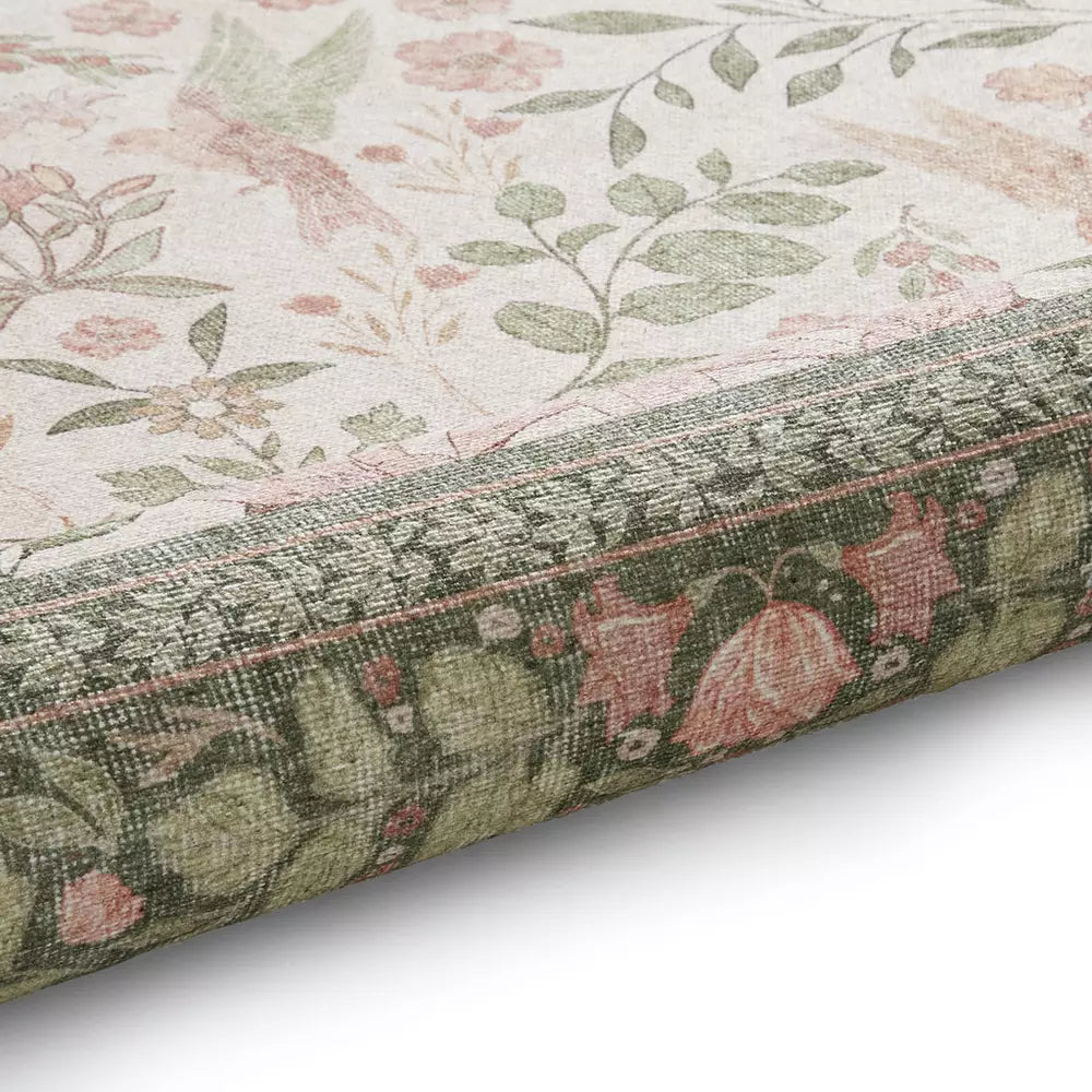 Think Rugs Versailles Green Flatweave Rug - 61x230cm