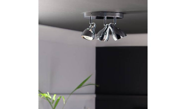 Argos Home Franklin 3 Light Spotlight - Chrome