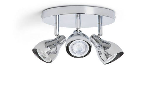 Argos Home Franklin 3 Light Spotlight - Chrome