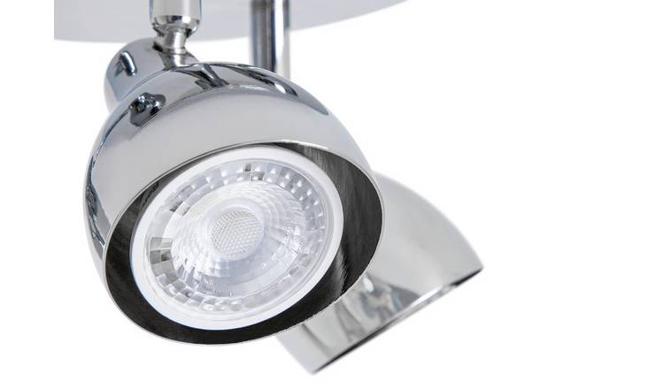 Argos Home Franklin 3 Light Spotlight - Chrome