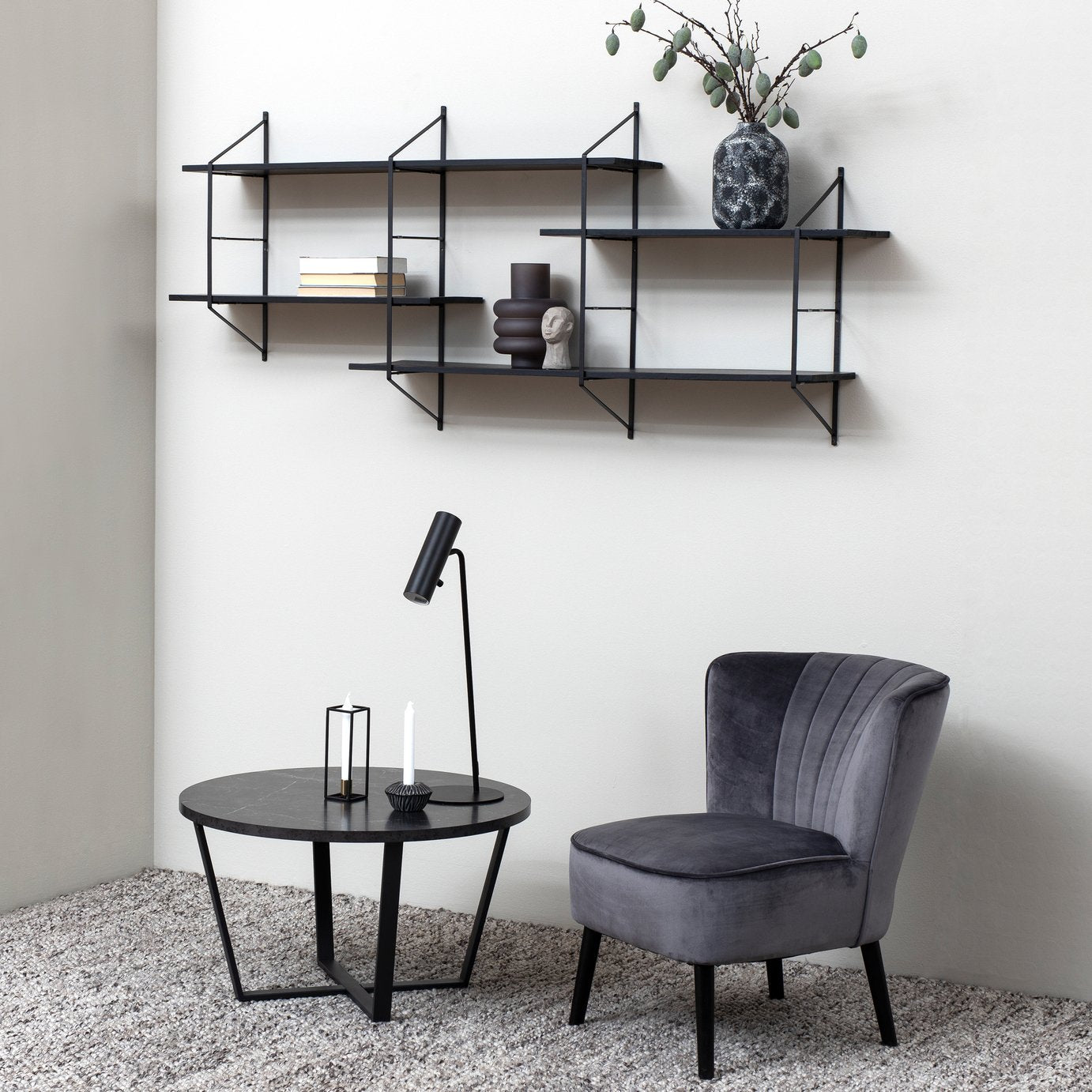 Furniture To Go Amble Round Coffee Table - Black
