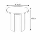 Furniture To Go Naxos Round Side Table - Dark Brown
