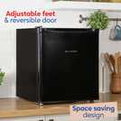 Russell Hobbs RHTTLF2E1B Table Top Fridge - Black