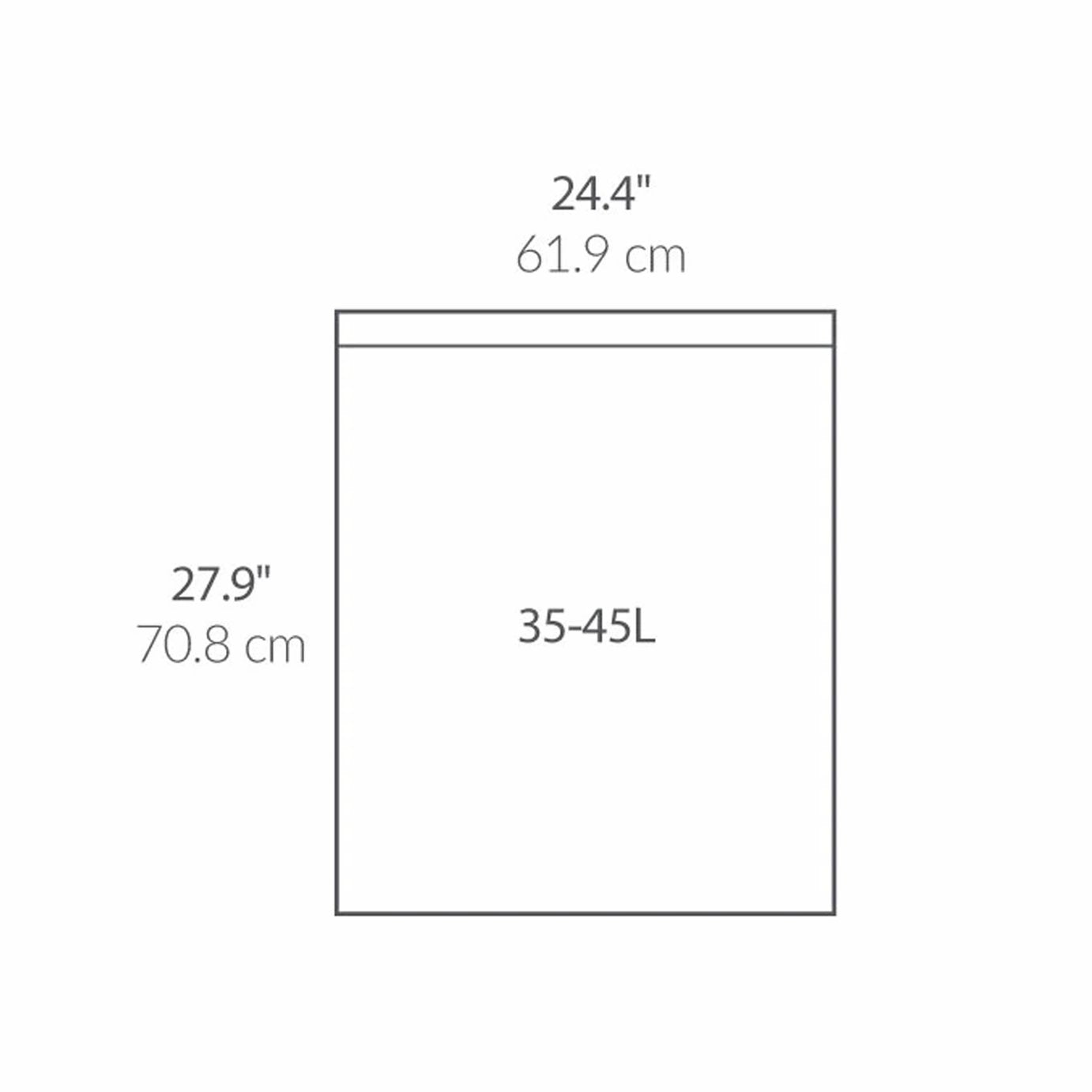 Simplehuman 45L Code K Bin Liners - Pack Of 100
