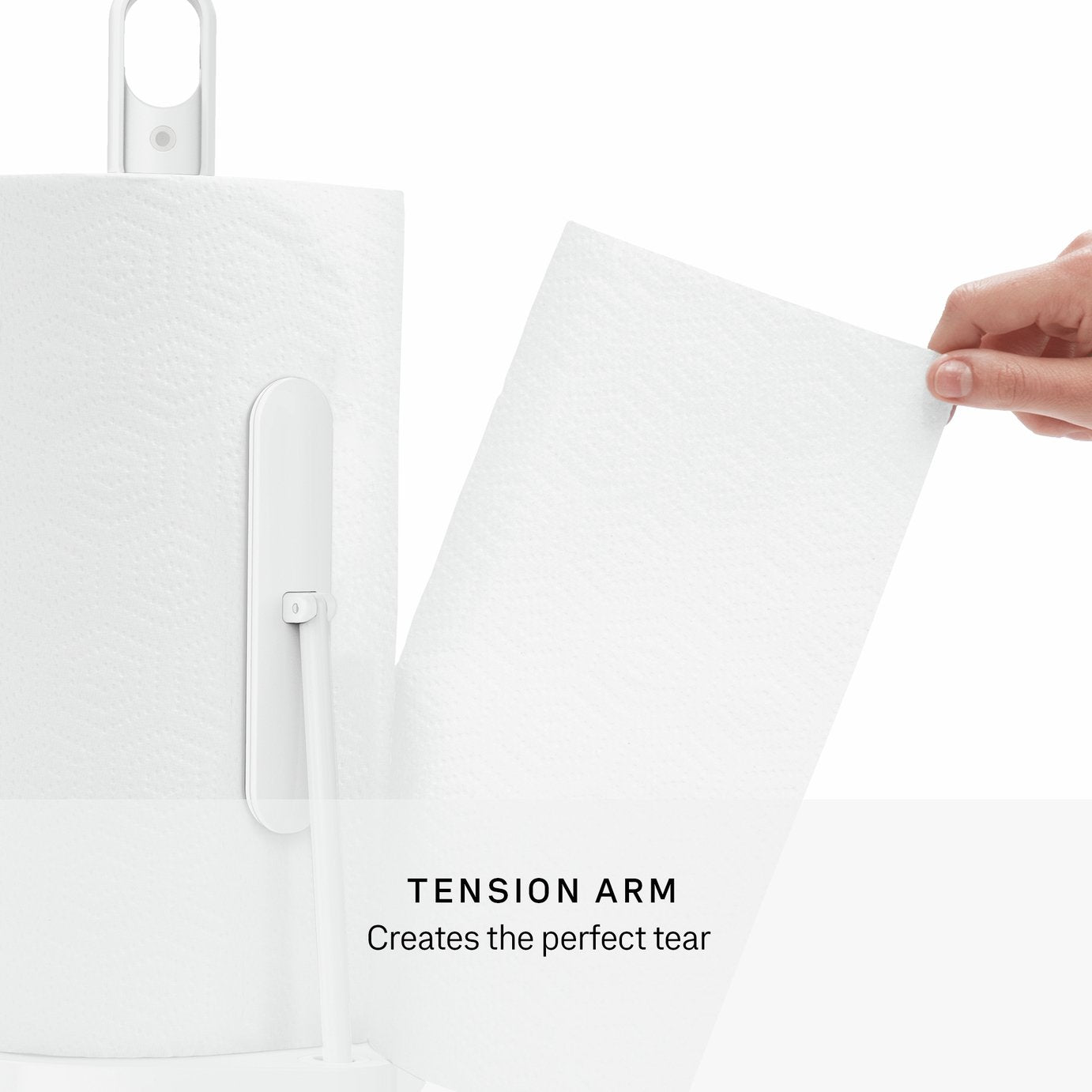Simplehuman Paper Towel Holder With Spray Pump - White