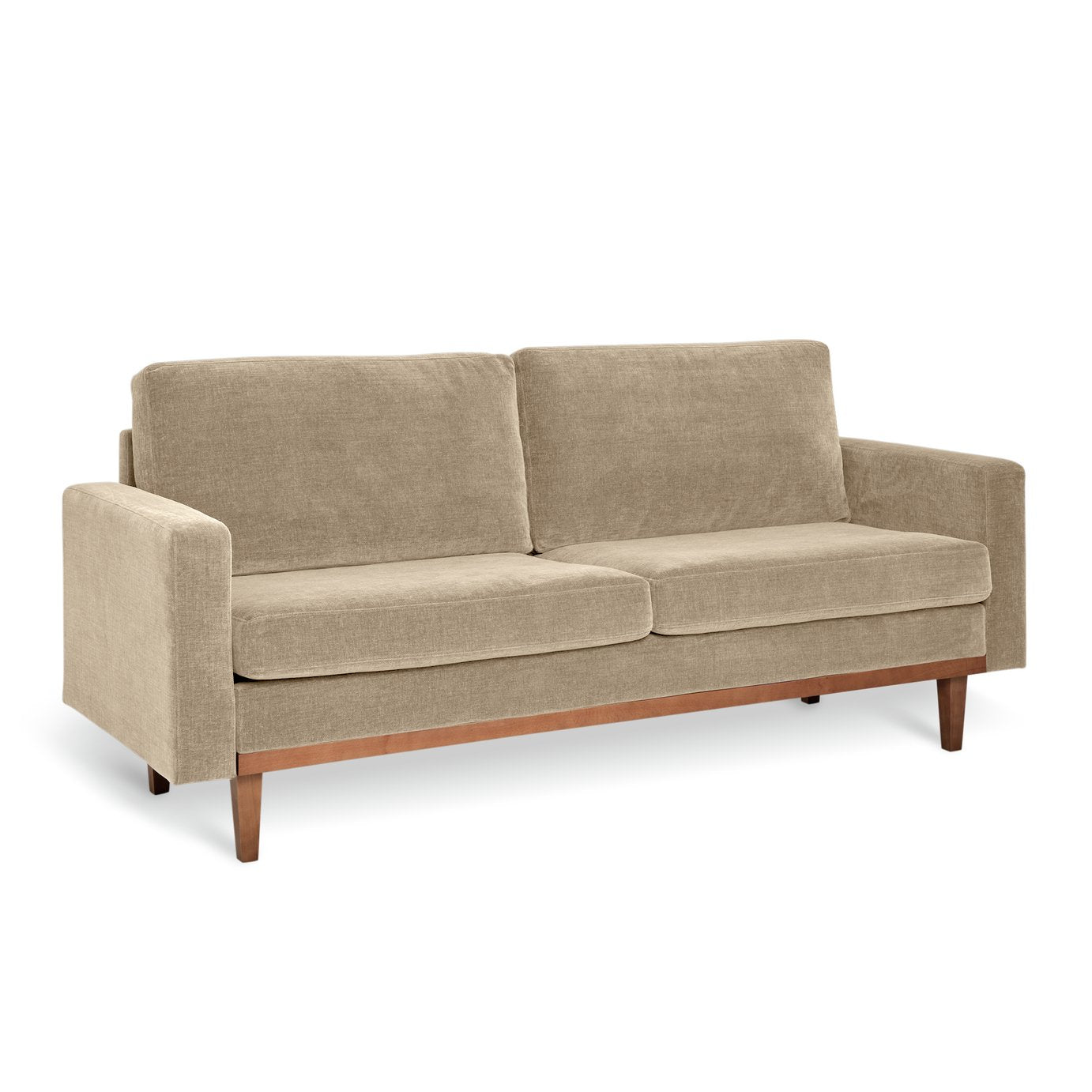 Habitat Della Fabric 3 Seater Sofa - Natural