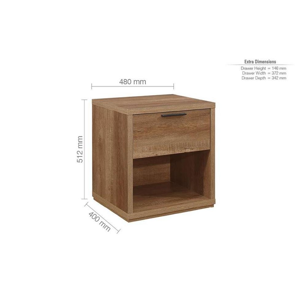Birlea Stockwell 1 Drawer Bedside