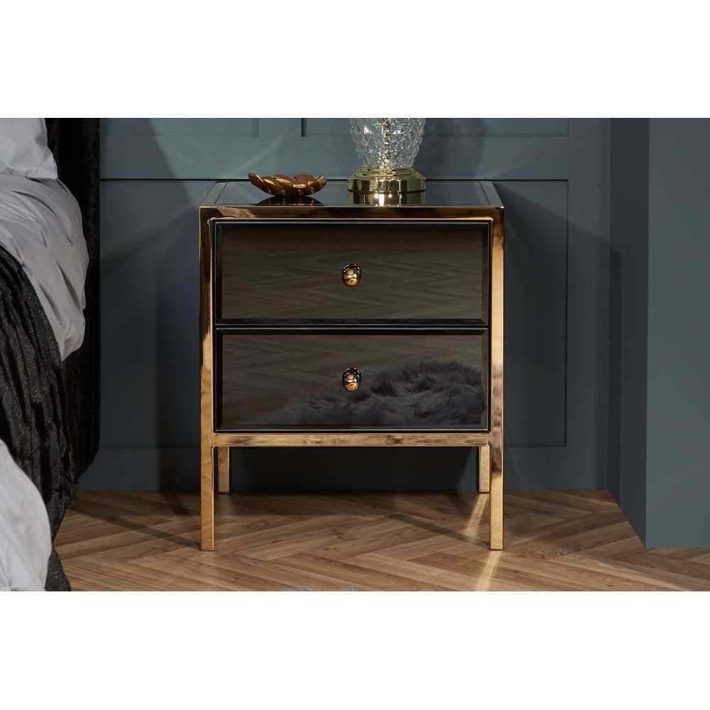 Birlea Fenwick 2 Drawer Bedside Table