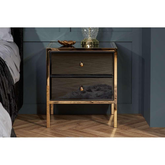 Birlea Fenwick 2 Drawer Bedside Table